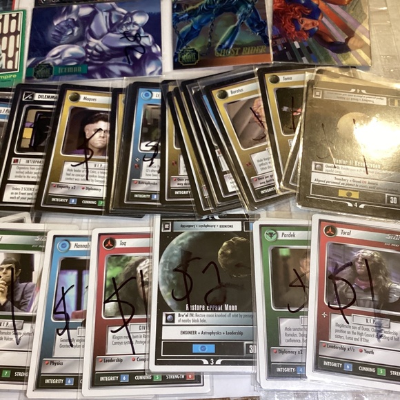 77 CCG and TCG cards lot with Star Trek marvel street fighter and more 55 Star T - Picture 15 of 15